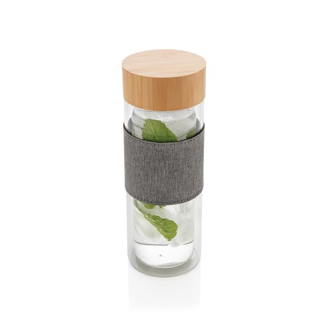 Bouteille à double paroi en verre Impact