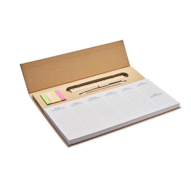 Agenda hebdomadaire de bureau MEMWEEK
