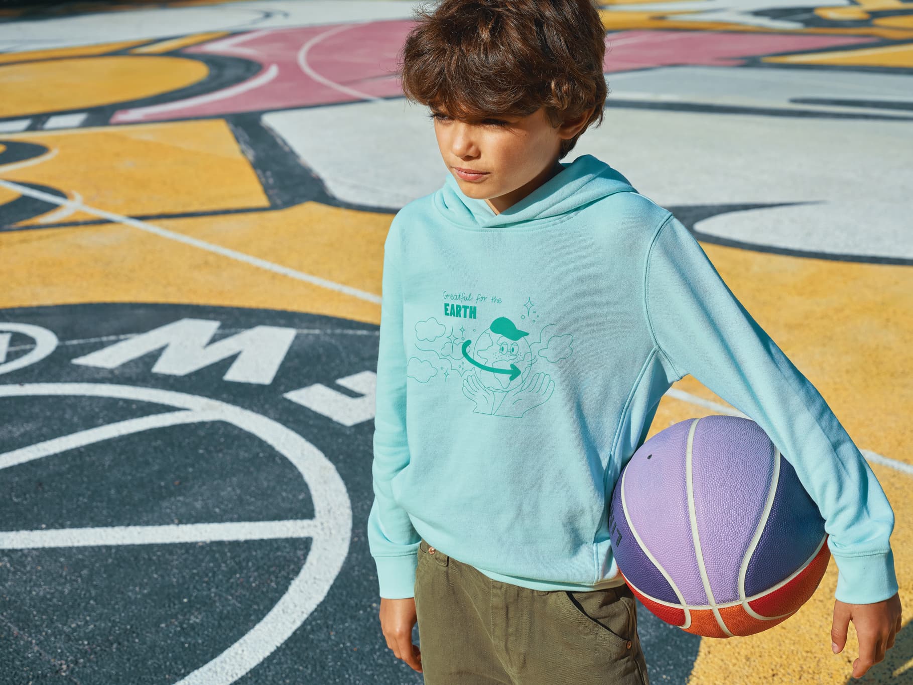 Sweat à capuche avec poches latérales Iqoniq Yengo Kids