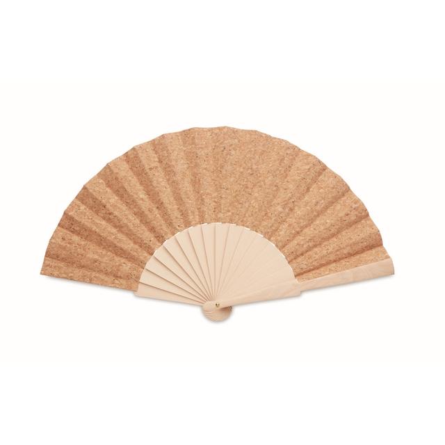 Eventail en bois et liège FANNY CORK