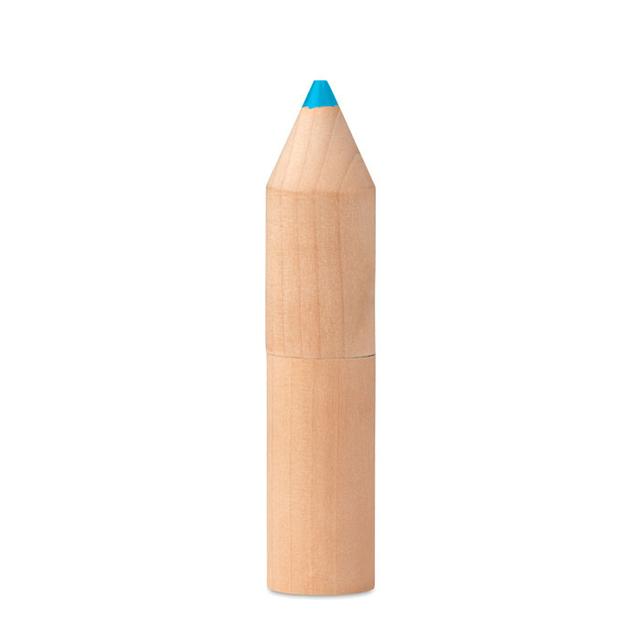 6 crayons dans un étui en bois PETIT COLORET