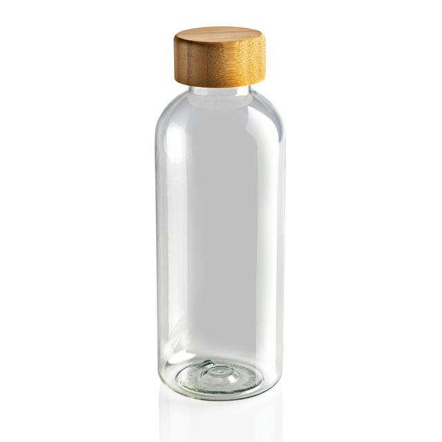Bouteille 600ml en rPET GRS avec couvercle en bambou
