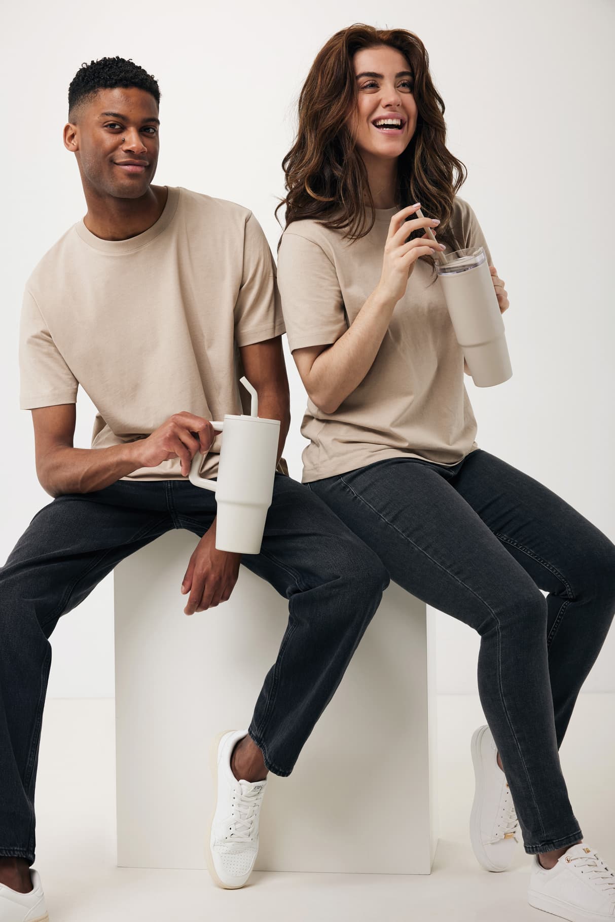 T-shirt coupe décontractée en coton recyclé Iqoniq Kakadu