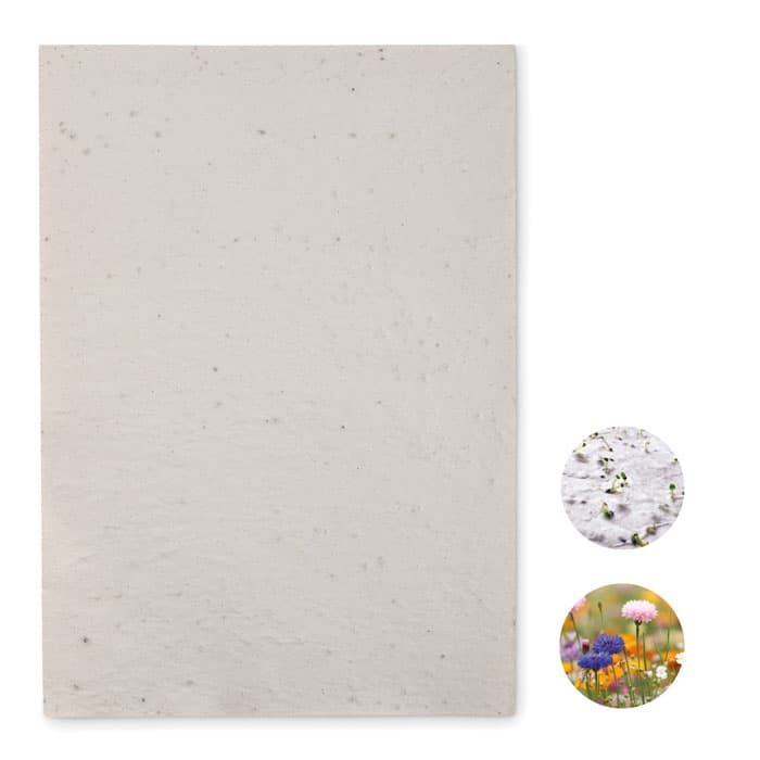 Papier A4 graines de fleurs ASIDI