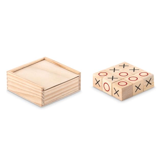 Jeu de morpion en bois TIC TAC TOE