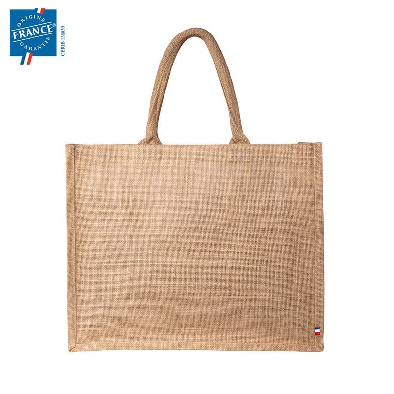 Sac shopping toile de jute fabriqué en France