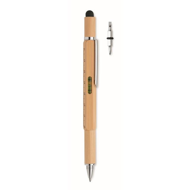 Stylo niveau à bulle en bambou TOOLBAM