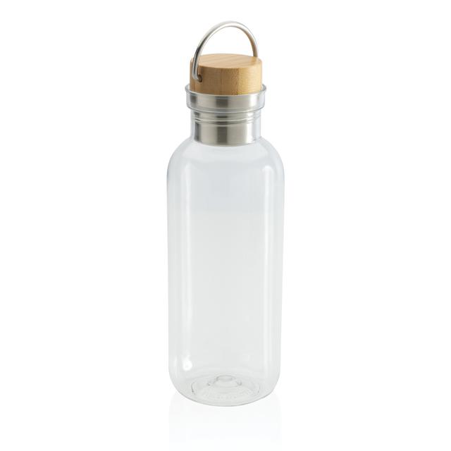 Bouteille 680ml en rPET GRS, couvercle en bambou