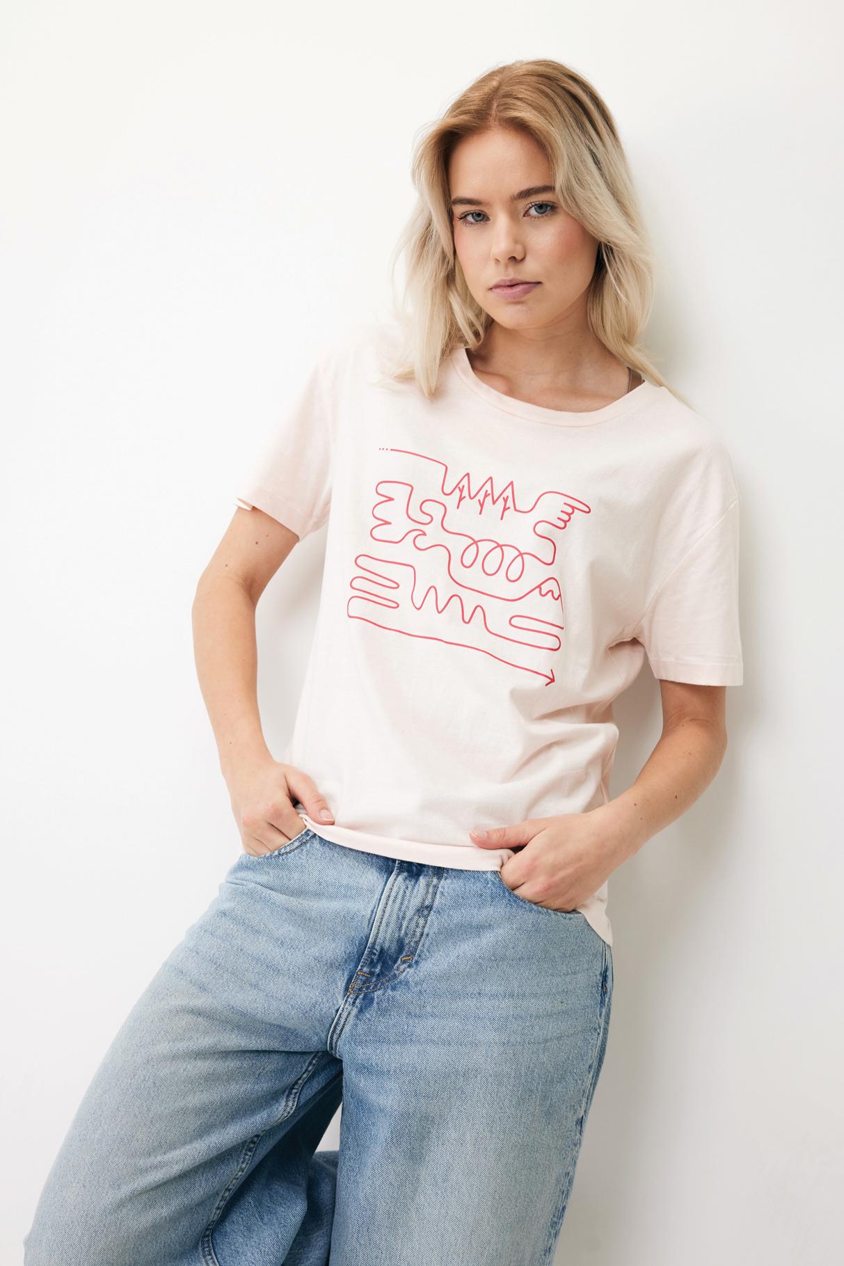 T-shirt pour femmes en coton recyclé Iqoniq Yala