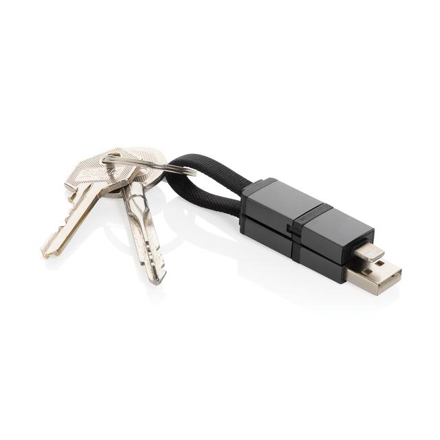 Câble de charge rapide 4 en 1 60W en aluminium recyclé Terra
