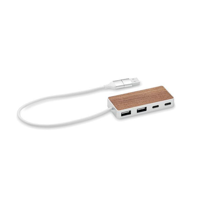 Hub USB 4 ports 27,5 cm UBAH
