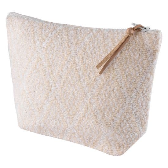 Trousse en coton bouclée