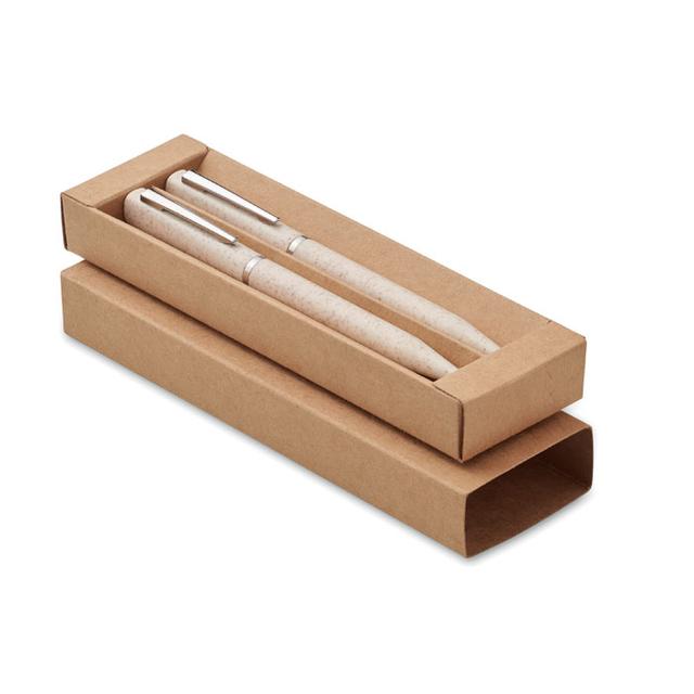 Set de stylo paille de blé/ABS PEAT