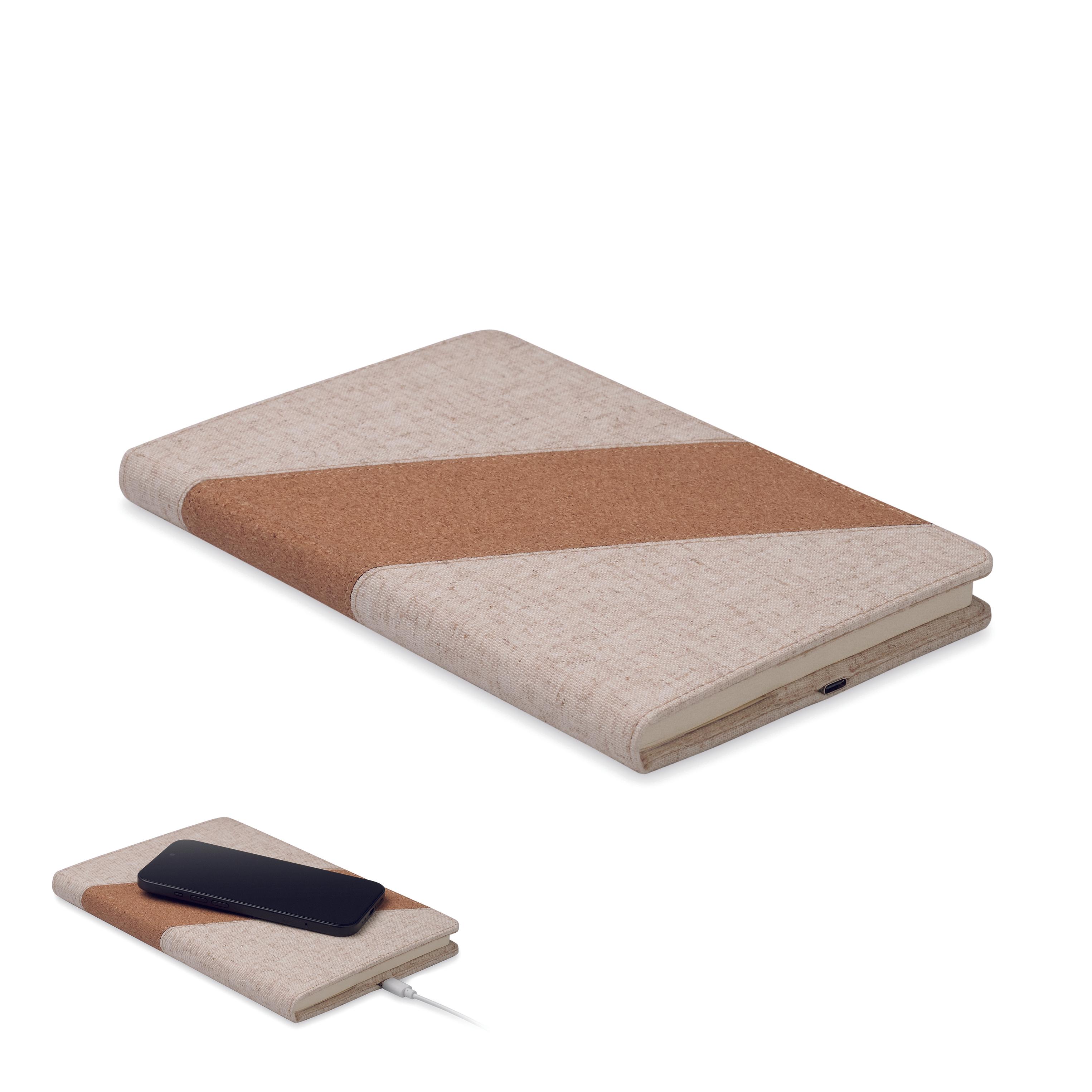 Carnet A5 avec chargeur 15W CORTONA