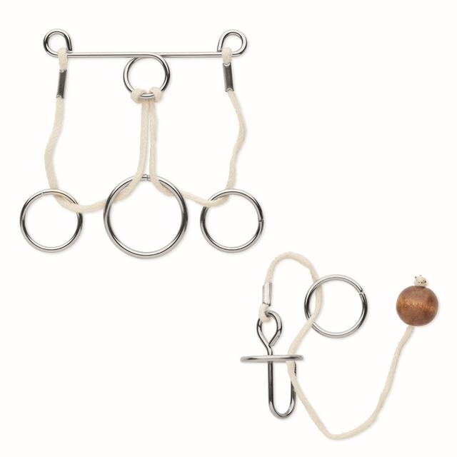 Jeu de 2 casse-tête en métal CONNECTION