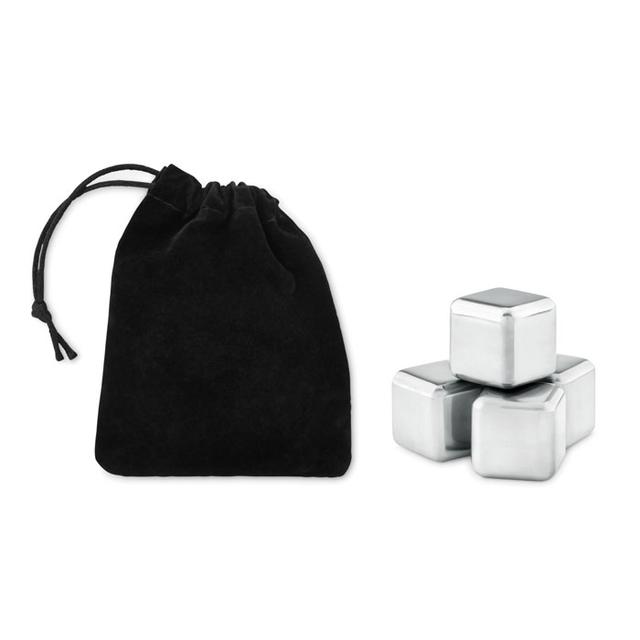 Set  4 glaçons en acier inox ICY