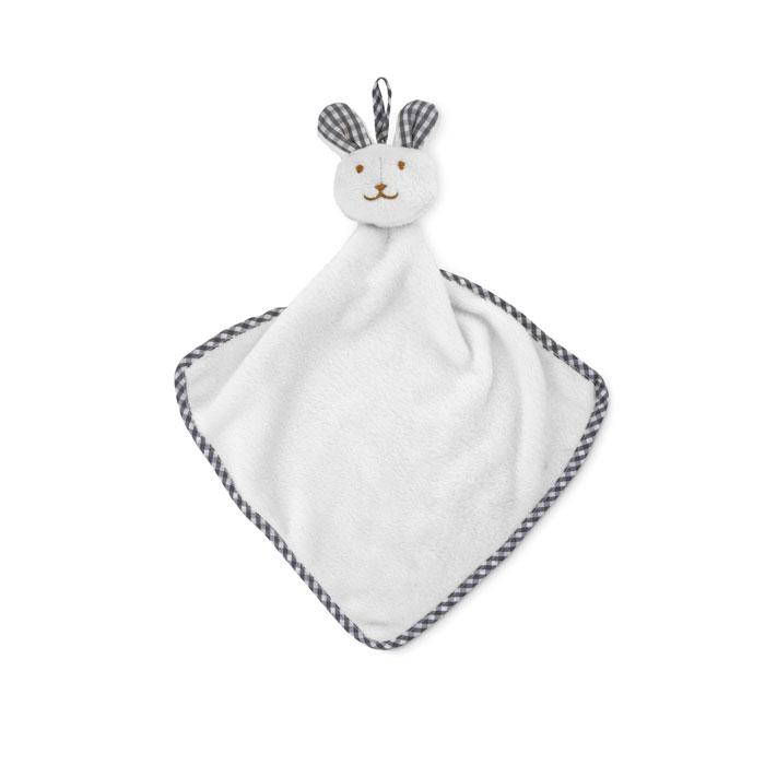 Serviette lapin en peluche HUG ME
