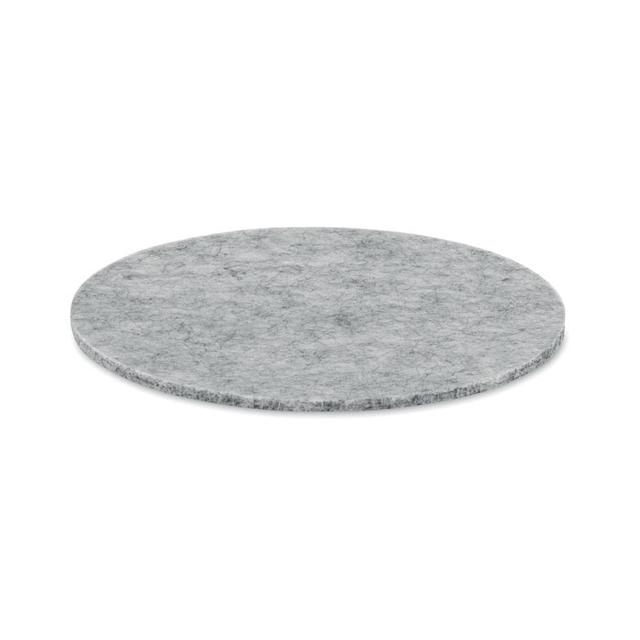 Sous-verre rond en feutre RPET FELTSTER