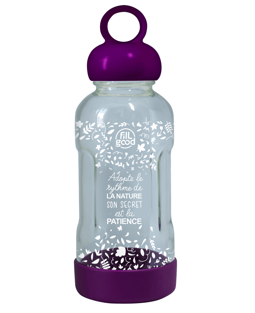 Gourde en verre incassable fabriquée en France