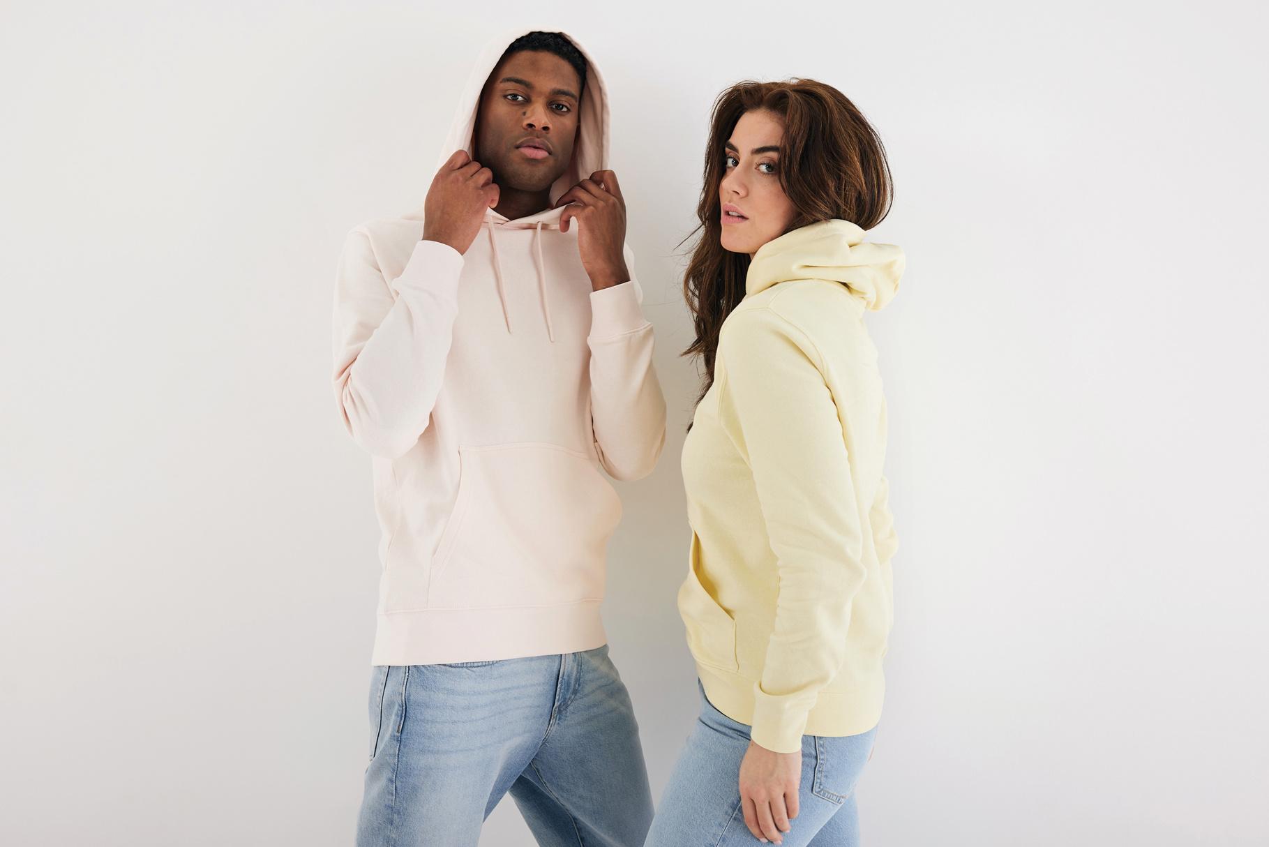 Sweater à capuche léger en coton recyclé Iqoniq Rila