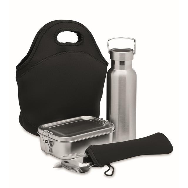 Set à déjeuner en acier inox. ILY