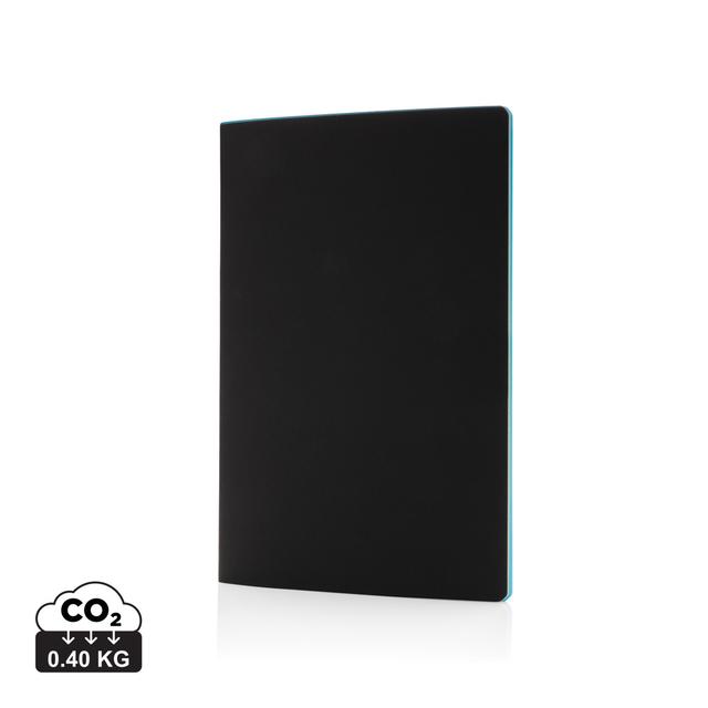 Carnet de notes A5 avec couverture souple et bord coloré