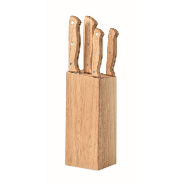 Set de 5 couteaux dans socle GOURMET
