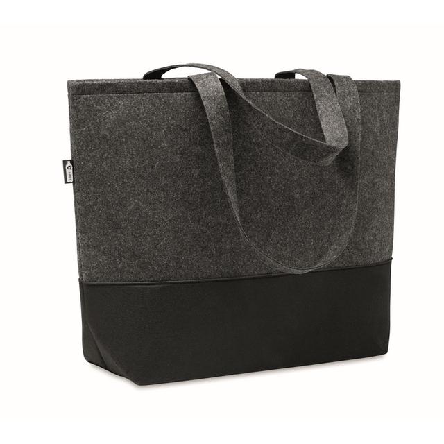 Sac shopping en feutre RPET DUO INDICO