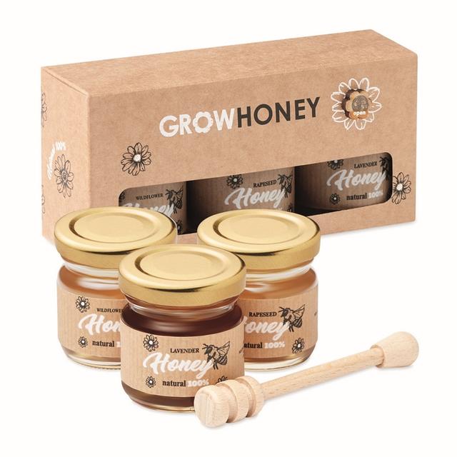 3 miels de fleurs sauvages BEEBEE SET