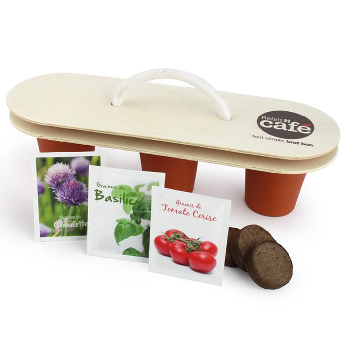Trio terracotta en kit de plantation