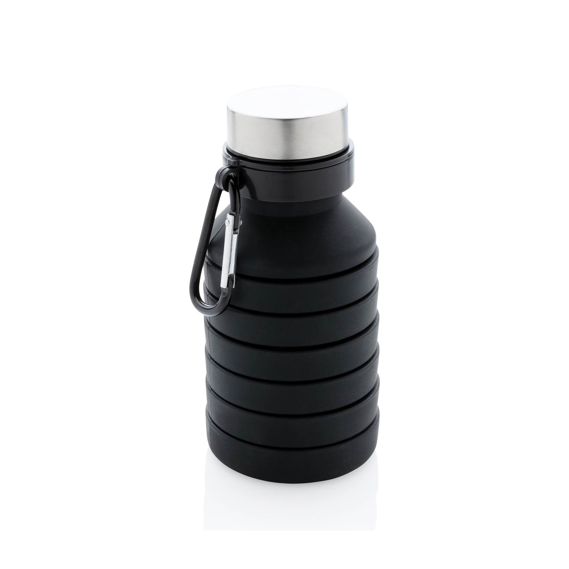 Bouteille en silicone pliable étanche avec couvercle