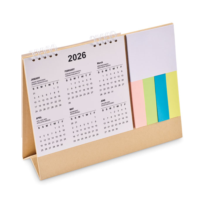 Calendrier de bureau avec mémo CALENDOO
