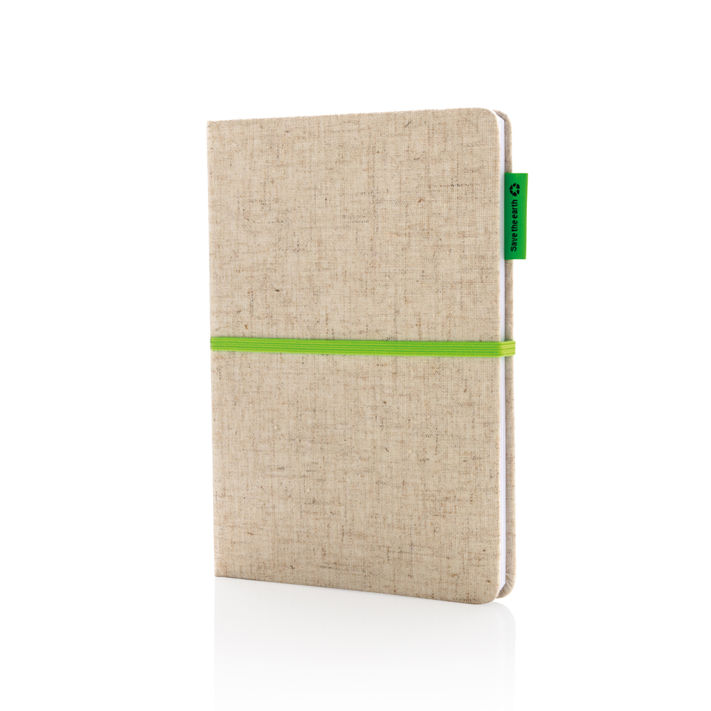 Carnet A5 à couverture en jute