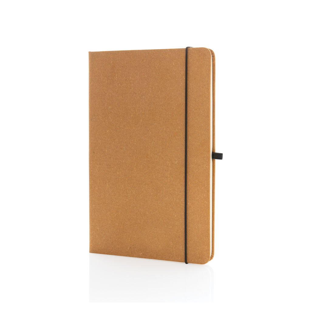 Carnet A5 à couverture rigide en cuir recyclé