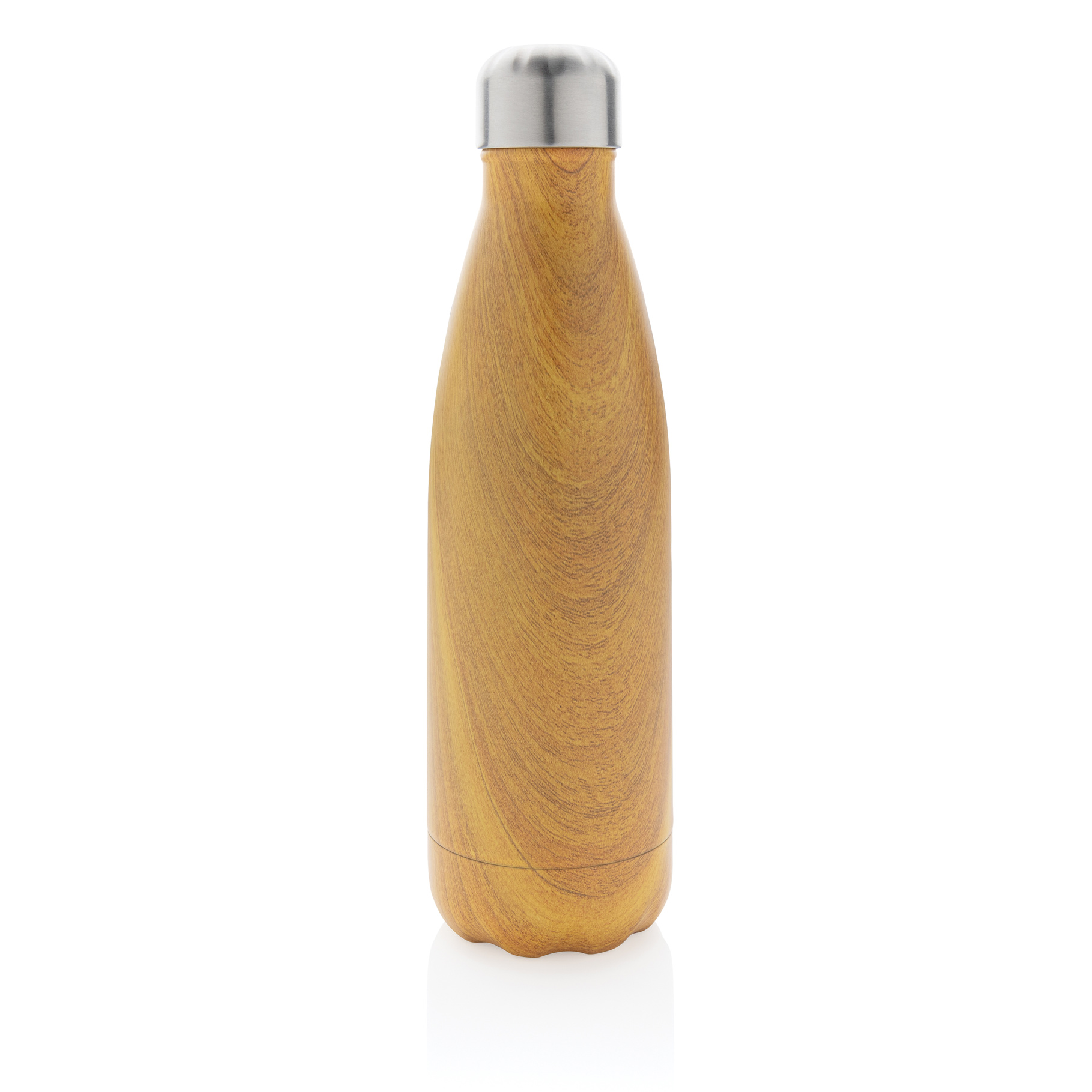 Bouteille isotherme en acier avec effet bois