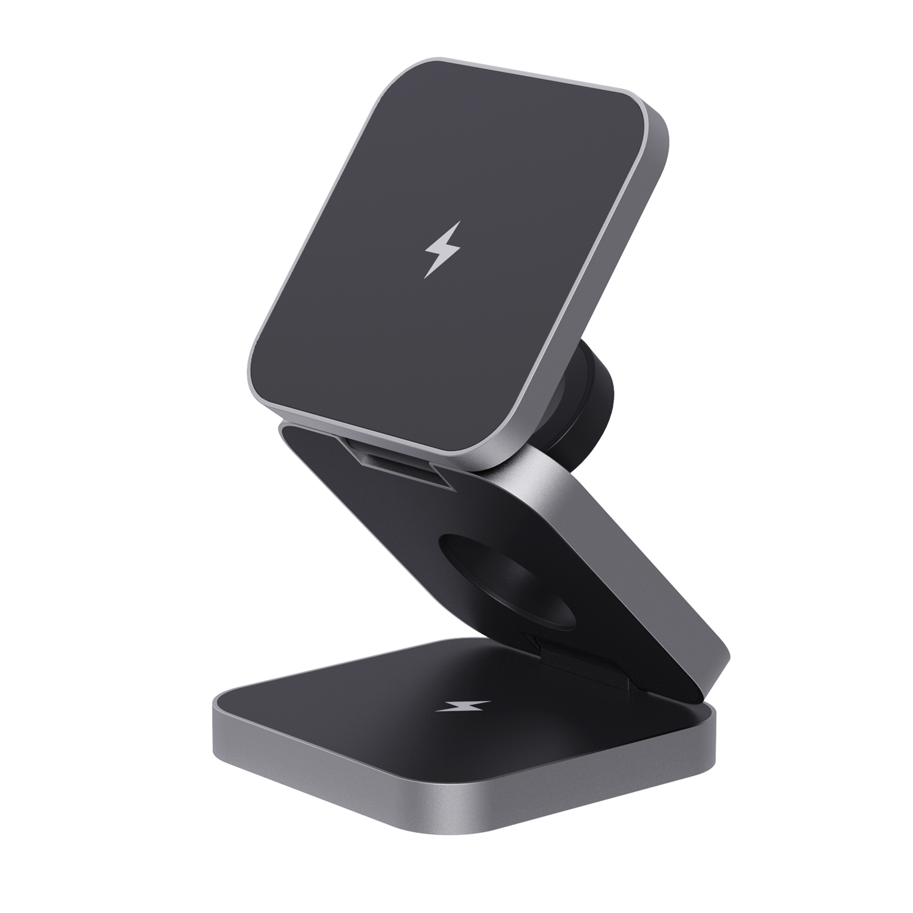 Chargeur 15W pliable 3 en 1 en aluminium recyclé RCS  Terra