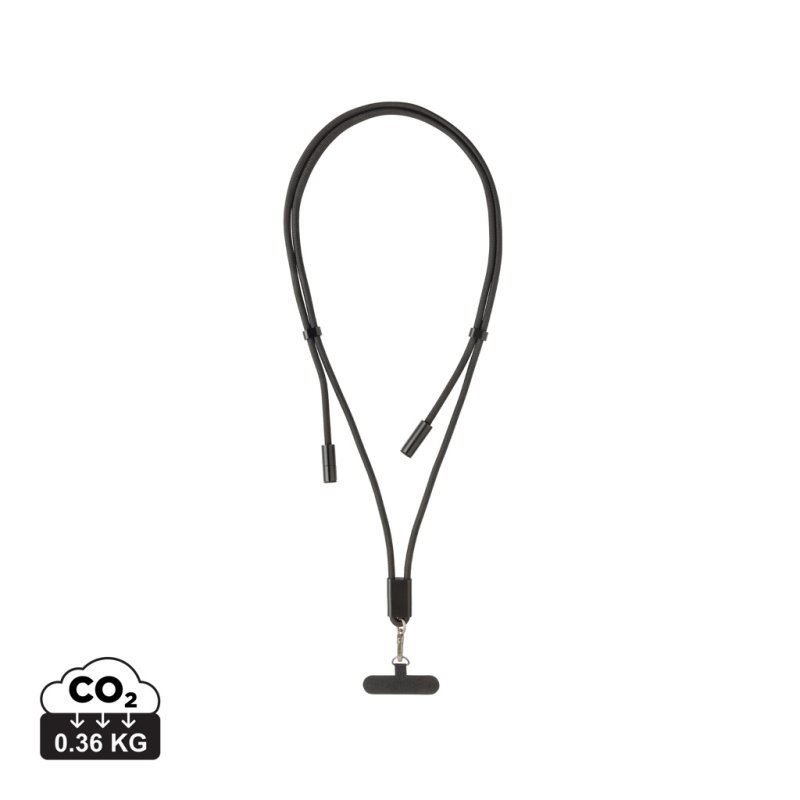 Cordon téléphone de 160cm avec câble 60W en rPET RCS LoopAmp