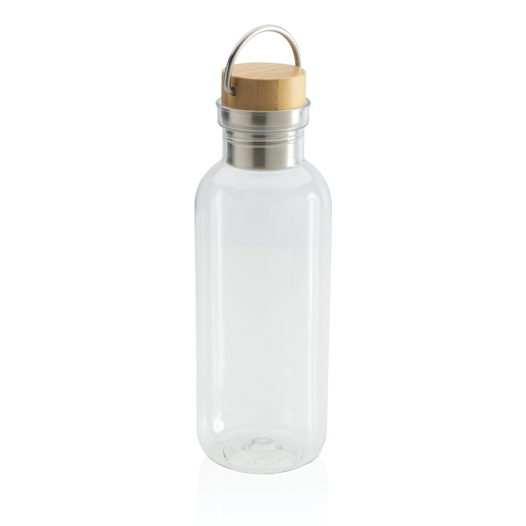 Bouteille 680ml en rPET GRS, couvercle en bambou