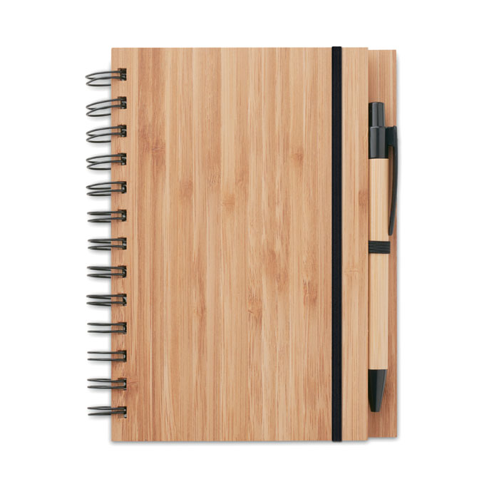 Carnet et stylo en bambou BAMBLOC
