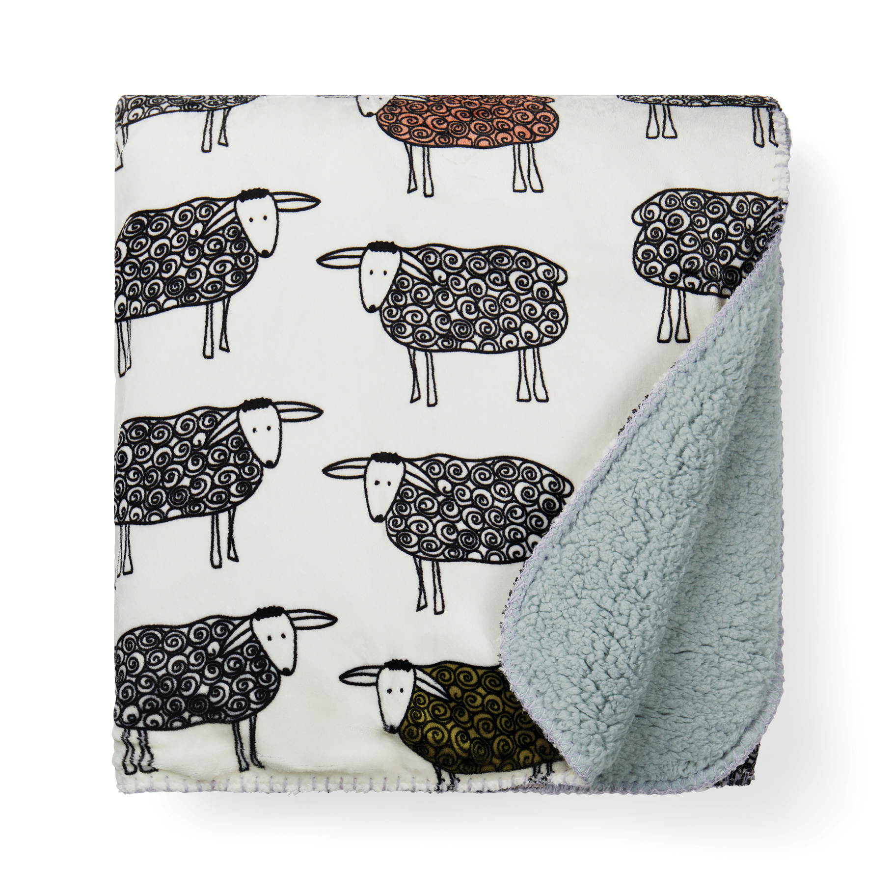 VINGA Plaid sherpa en rPET GRS Sheep