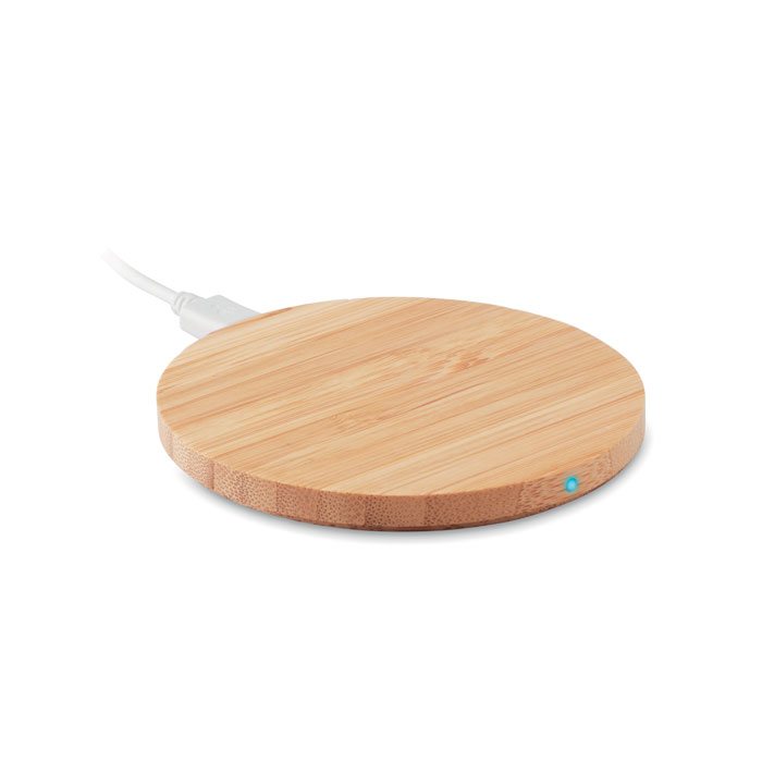 Chargeur sans fil en bambou RUNDO LUX