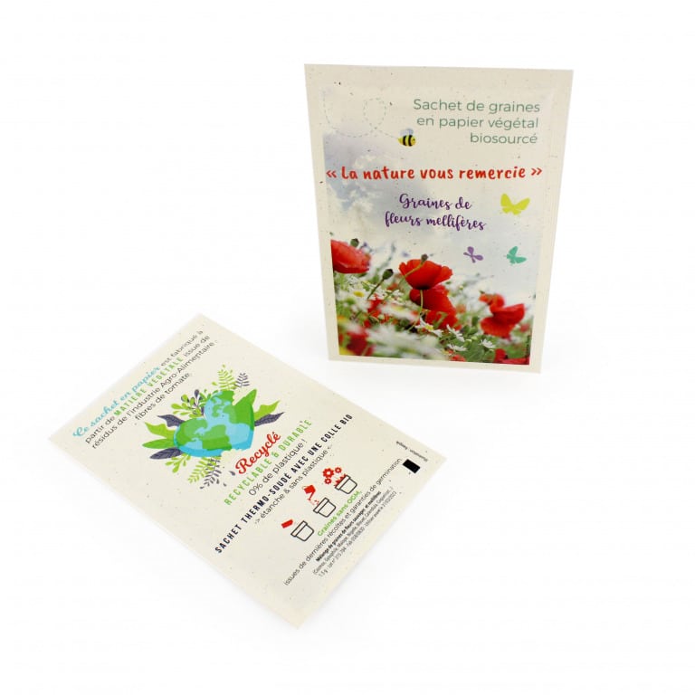 Sachet de graines en papier végétal