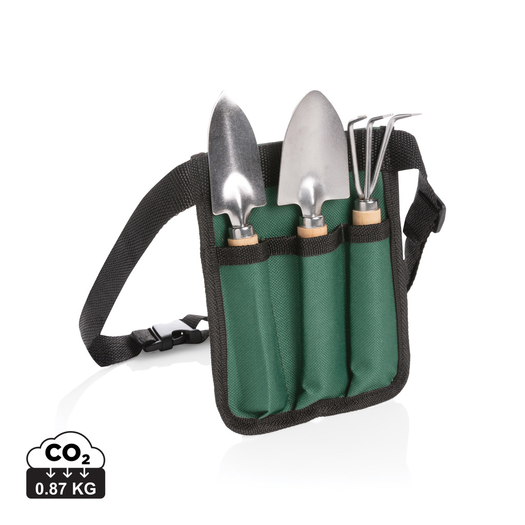 Set de 3 outils de jardin en bois
