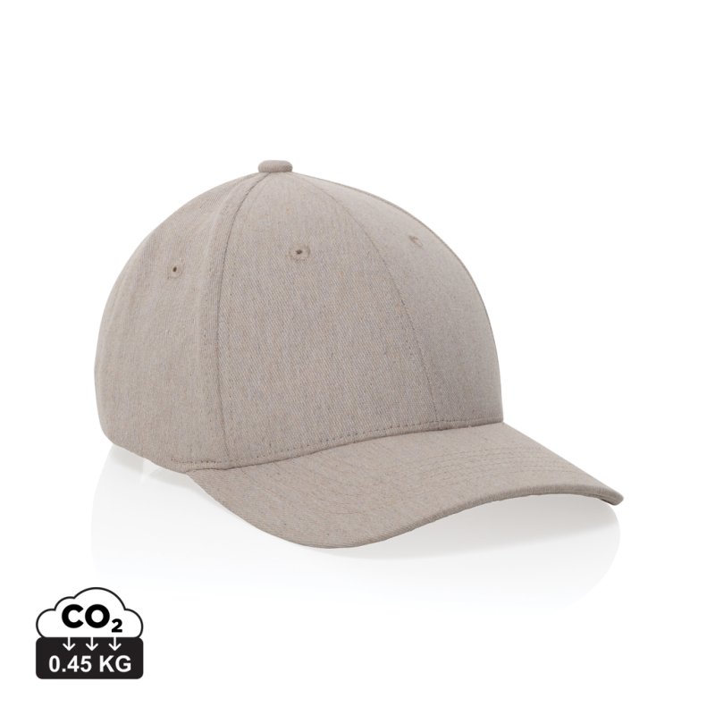 Casquette 6 panneaux 200gr chiné et recyclé AWARE™ Milo