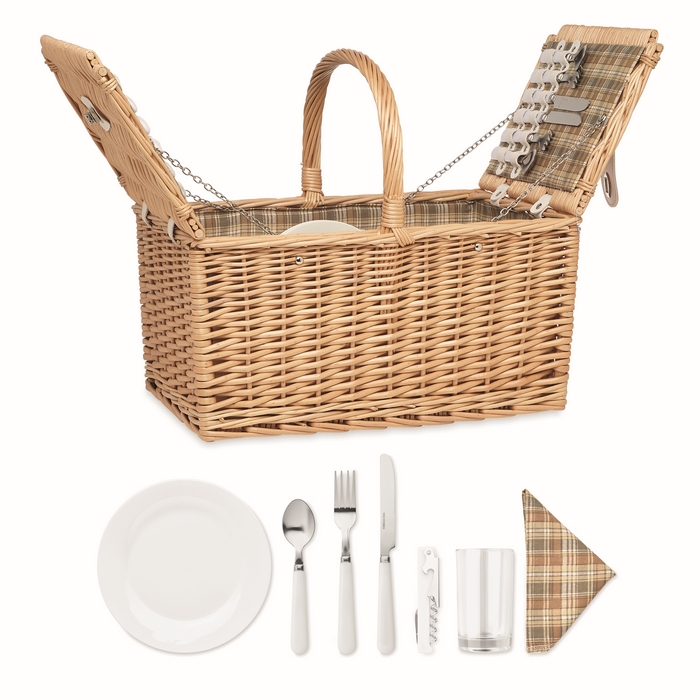Panier pique-nique en osier 4 MIMBRE PLUS