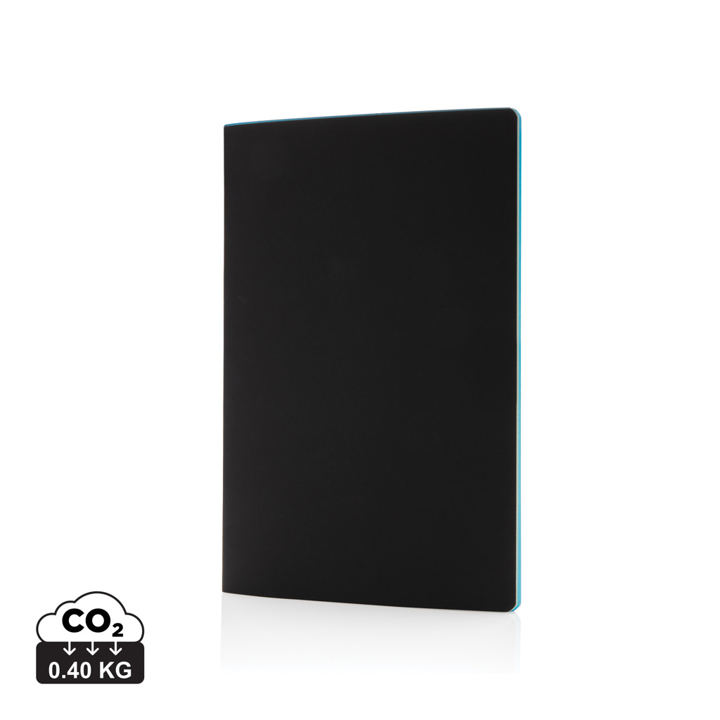 Carnet de notes A5 avec couverture souple et bord coloré