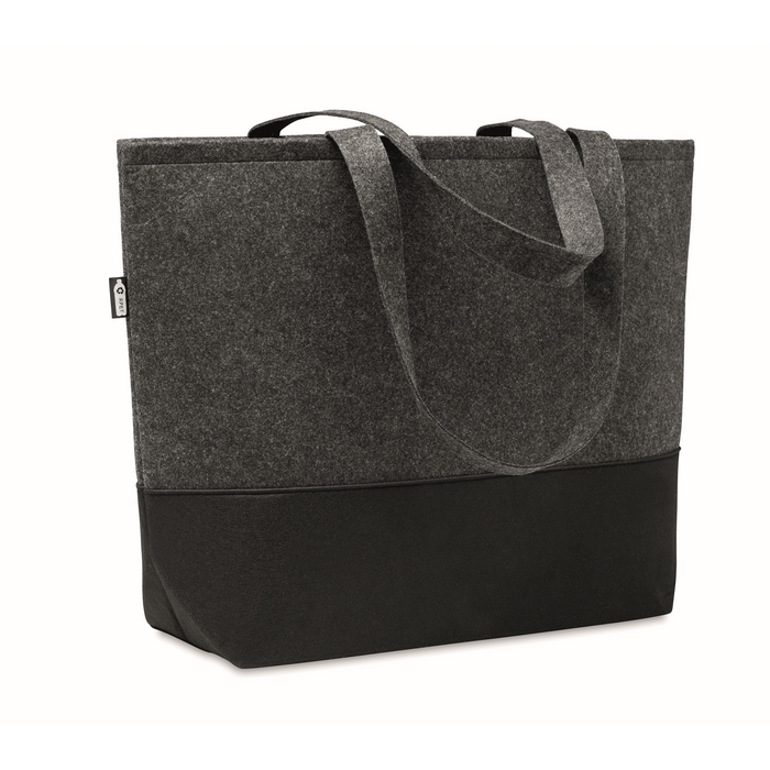 Sac shopping en feutre RPET DUO INDICO