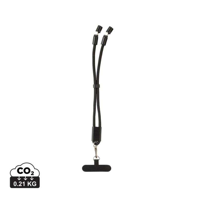 Bracelet téléphone avec câble 60W en rPET RCS LoopAmp
