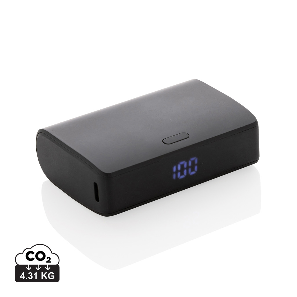 Powerbank 10000mAh charge rapide, plastique RCS, Flashcharge