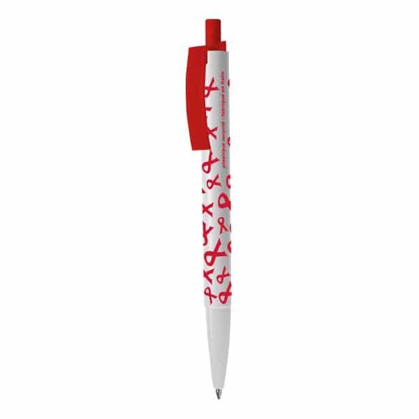 Stylo ruban rouge